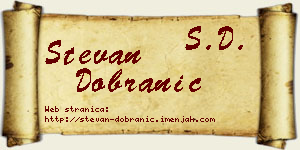 Stevan Dobranić vizit kartica